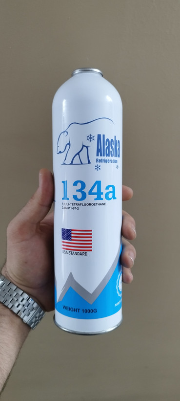 کپسول گاز مبرد R134A آلاسکا یک کیلوگرمی